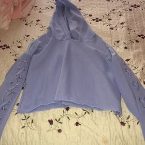 cropped hoodie